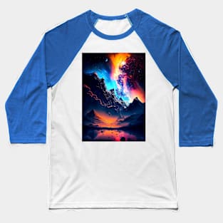 Magic Amidst Chaos: Cosmic Views Baseball T-Shirt